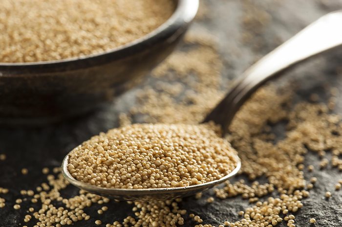 Spoonful of grain.