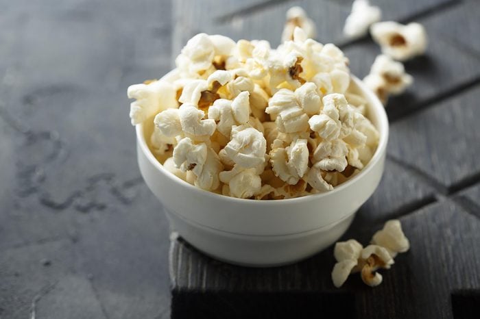 Bowl of popcorn.
