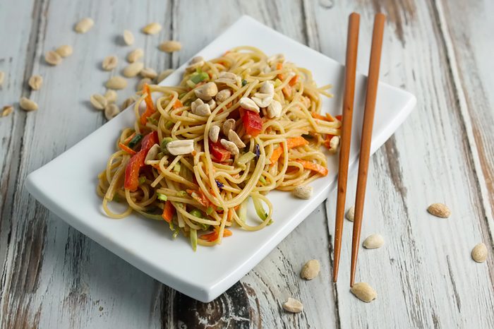 Thai noodle dish.