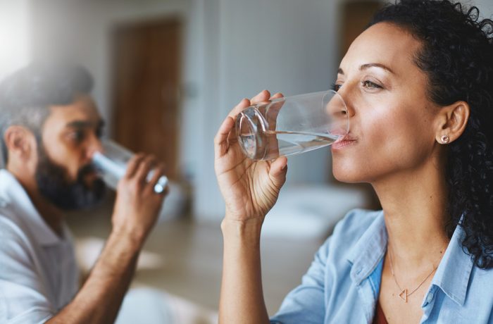 drinking water