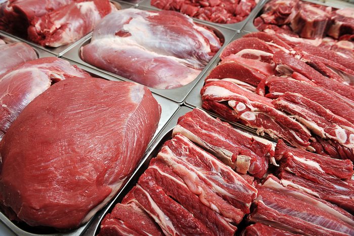 Raw meat 