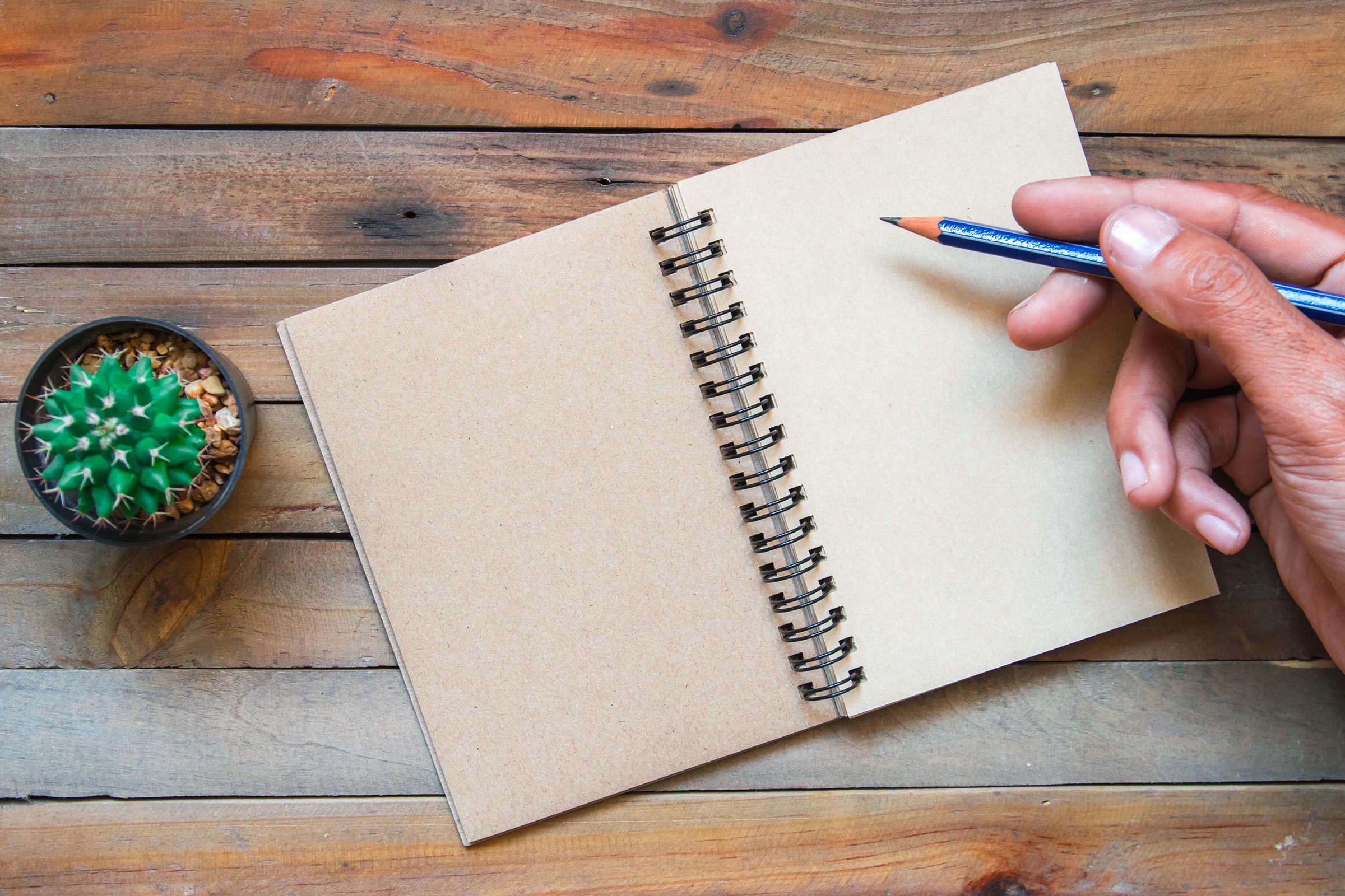 person writing in journal
